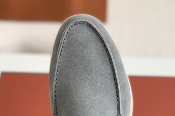 Loro Piana Summer Walk Loafers Suede - Gray - Image 5