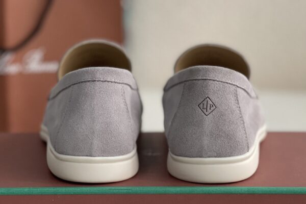 Loro Piana Summer Walk Loafers Suede - Light Gray - Image 2