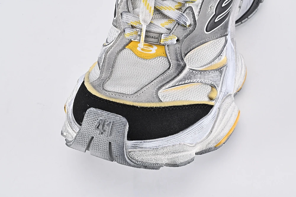MEN’S CARGO SNEAKER IN GREY BLACK AND YELLOW REPS - Image 4