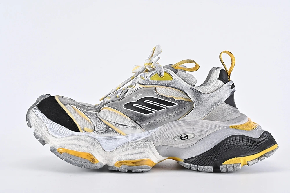 MEN’S CARGO SNEAKER IN GREY BLACK AND YELLOW REPS - Image 10
