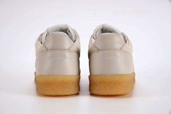 Maison Martin Margiela 6 Court Sneaker in Beige Leather - Image 5