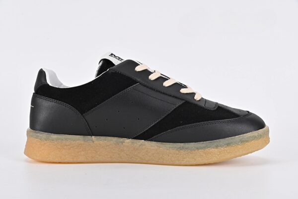Margiela Lace-up Low-top Sneakers Black - Image 4