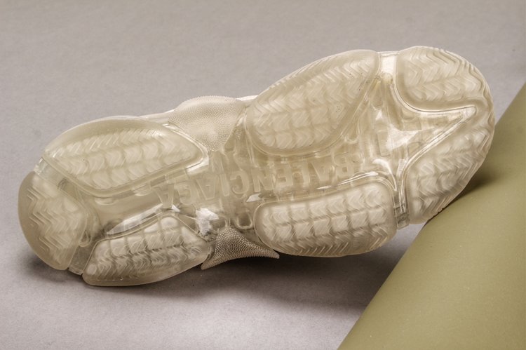 Men’s Triple S Mesh & Leather Sneakers White Replica - Image 5