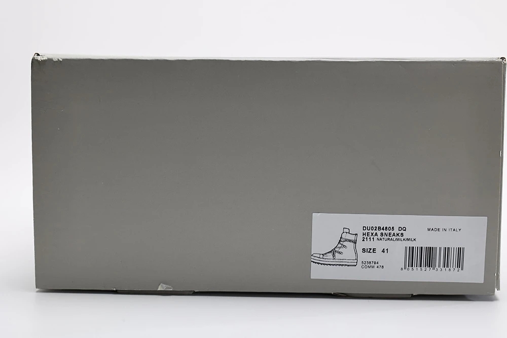 Rick Owens DRKSHDW Strobe Cotton Nylon Hexa High ‘Pearl Milk’ - Image 10