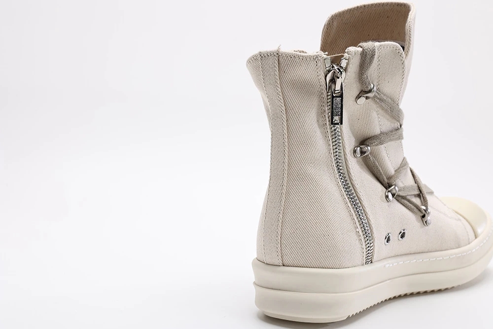Rick Owens DRKSHDW Strobe Cotton Nylon Hexa High ‘Pearl Milk’ - Image 7