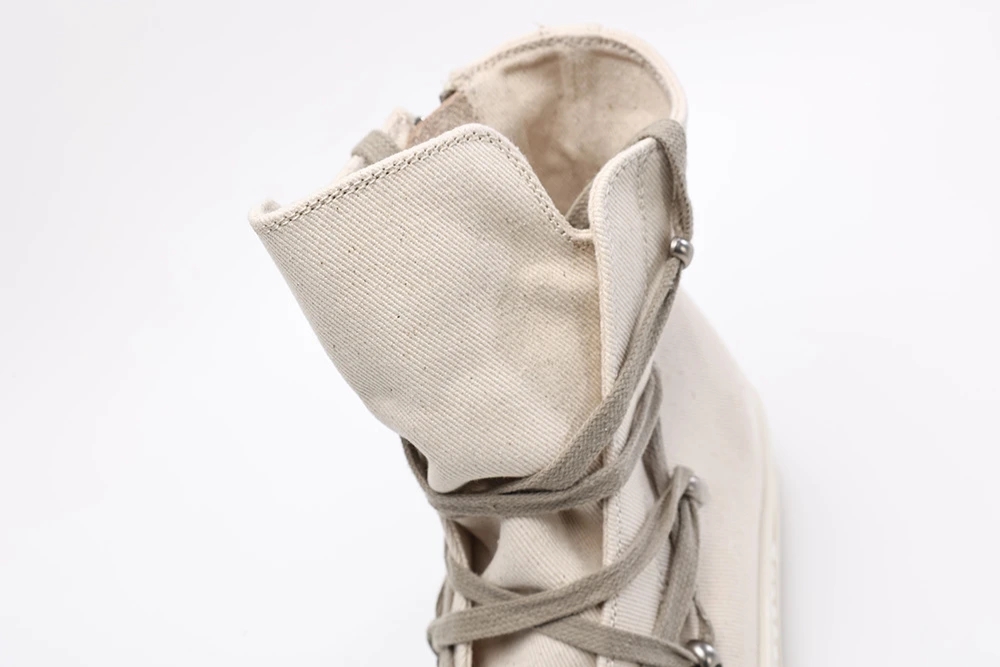 Rick Owens DRKSHDW Strobe Cotton Nylon Hexa High ‘Pearl Milk’ - Image 9