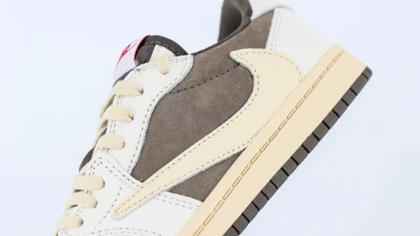 KID SIZE  Travis Scott x Air Jordan 1 Low OG PS ‘Reverse Mocha’ - Image 4