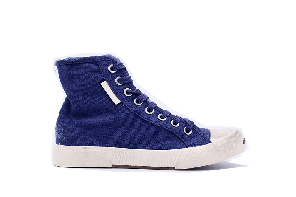 BEST QUALITY REPLICA BALENCIAGA PARIS LOW SNEAKER IN BLUE HIGH - Image 2