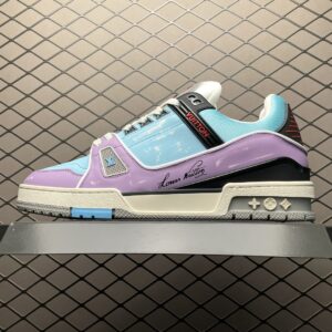 LOUIS VUITTON Trainer Low Top Board Shoes Blue Purple