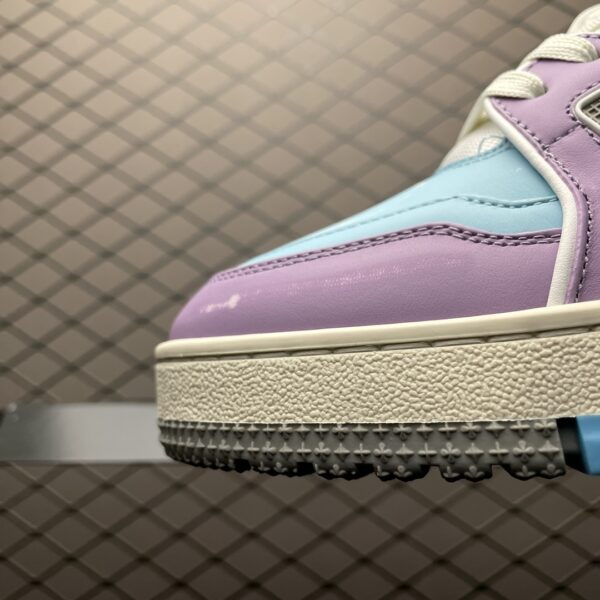 LOUIS VUITTON Trainer Low Top Board Shoes Blue Purple - Image 6