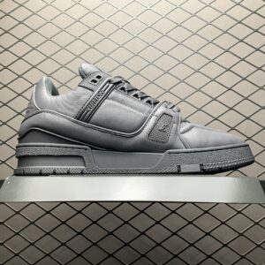 LOUIS VUITTON Trainer Low Top Board Shoes Black Gray