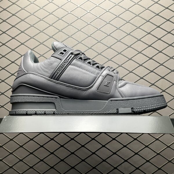 LOUIS VUITTON Trainer Low Top Board Shoes Black Gray