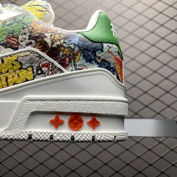 LOUIS VUITTON Trainer Low Top Board Shoes Pattern Colorful - Image 9