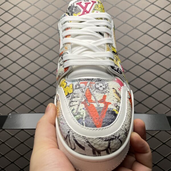 LOUIS VUITTON Trainer Low Top Board Shoes Pattern Colorful - Image 6