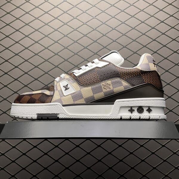LOUIS VUITTON Trainer Low Top Board Checkerboard Brown