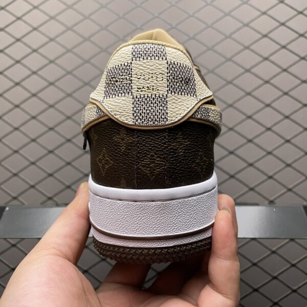 LOUIS VUITTON Nike Air Force 1 Low Top Board Checkerboard Brown - Image 7