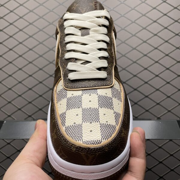 LOUIS VUITTON Nike Air Force 1 Low Top Board Checkerboard Brown - Image 3